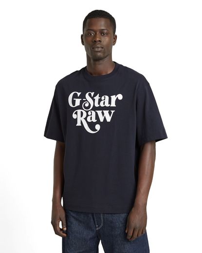 Unisex Foxy Boxy T-Shirt | ダークブルー | G-Star RAW® JP